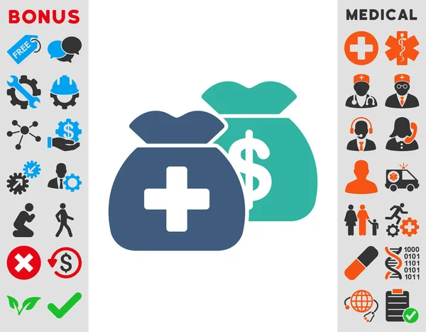 Health Care Funds Icon — Stock Photo, Image