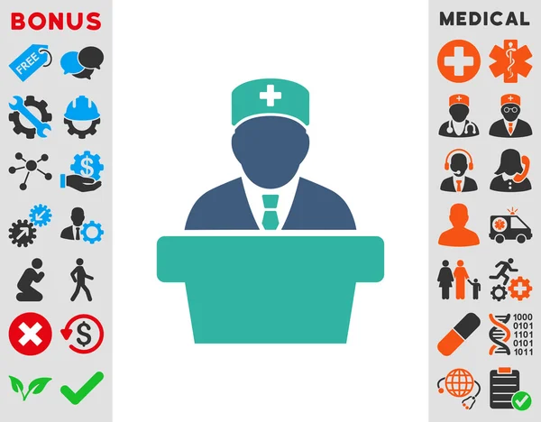 Officiell ikon för hälso- och sjukvård — Stockfoto