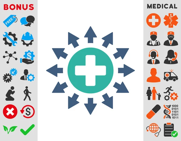 Pharmacy Distribution Icon — Stock Photo, Image