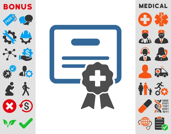 Medical Certification Icon — Stock Photo, Image