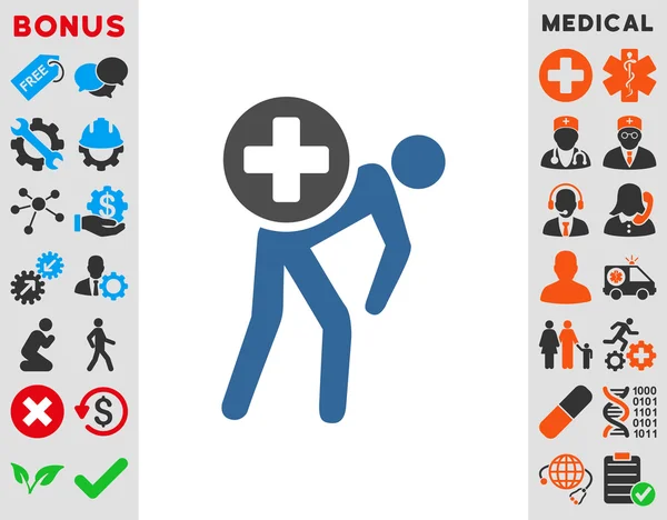 Medication Courier Icon — Stock Photo, Image