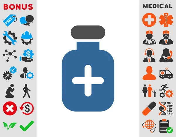 Icono del vial de medicación —  Fotos de Stock