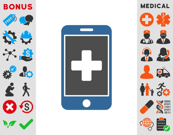 Icona di medicina mobile — Foto Stock