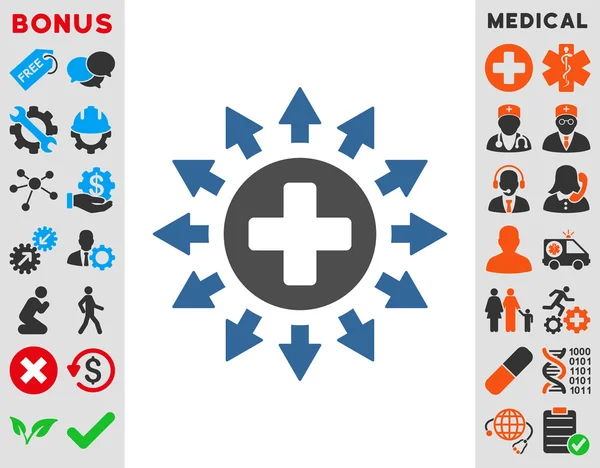 Farmacja ikona dystrybucji — Zdjęcie stockowe