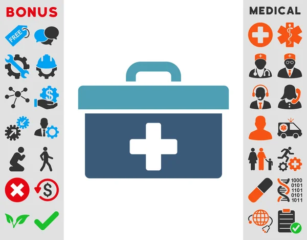 Icono de caja de herramientas de primeros auxilios —  Fotos de Stock
