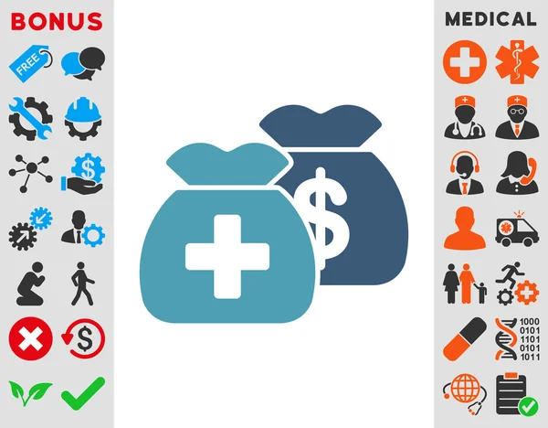 Ikonen för sjukvårdsfonder — Stockfoto
