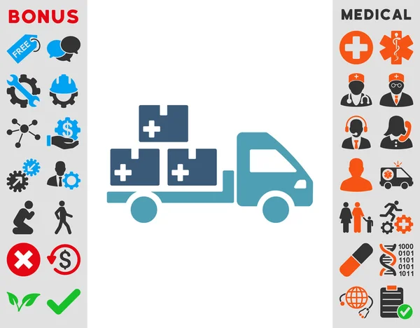 药物传递图标 — 图库照片