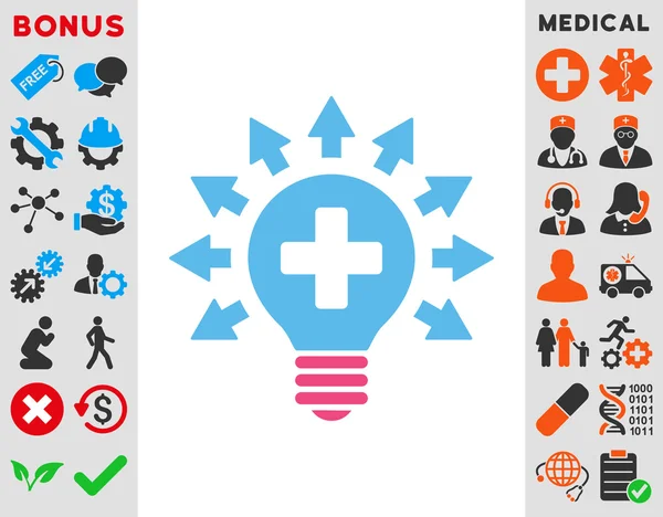 Ontsmetting Lamp pictogram — Stockfoto