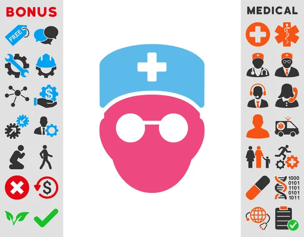 Medic Head Icon — Stock Photo, Image