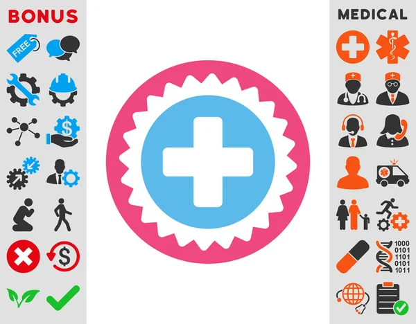 의료 스탬프 아이콘 — 스톡 사진