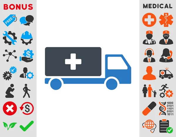 Ikona przesyłki medyczne — Zdjęcie stockowe