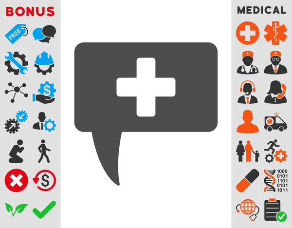 Medische antwoord pictogram — Stockfoto