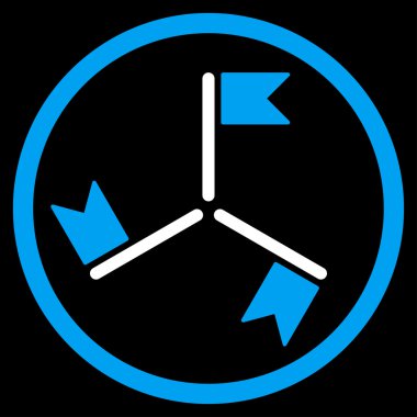 Bayraklar yuvarlak simge