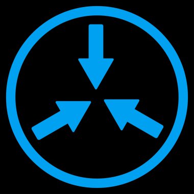 Oklar yuvarlak simge collide