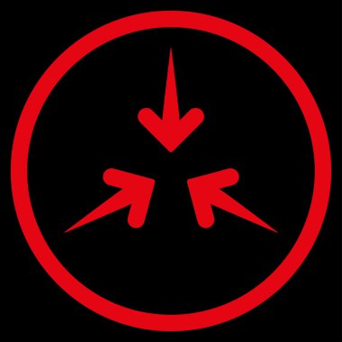 Etkisi okları simge yuvarlak