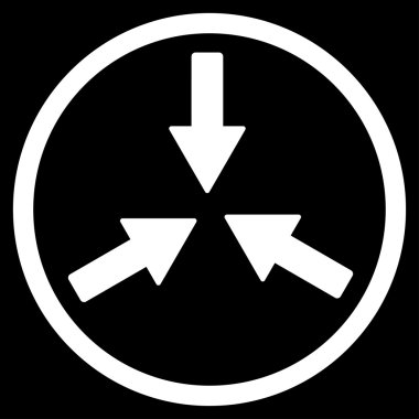 Oklar yuvarlak simge collide