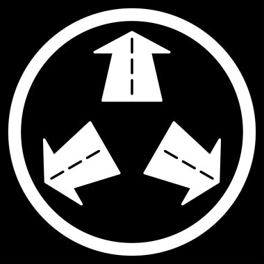 Yol tarifi yuvarlak simge