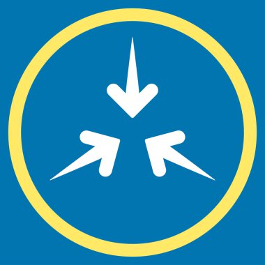 Etkisi okları simge yuvarlak