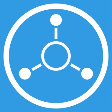 Radyal yapısı yuvarlak simge