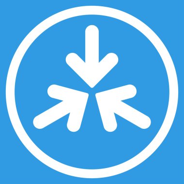 Üçlü Collide okları yuvarlak simge