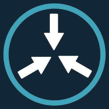 Oklar yuvarlak simge collide