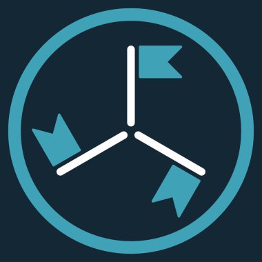 Bayraklar yuvarlak simge