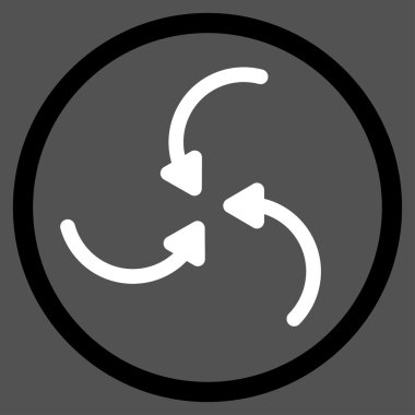 Girdap okları simge yuvarlak