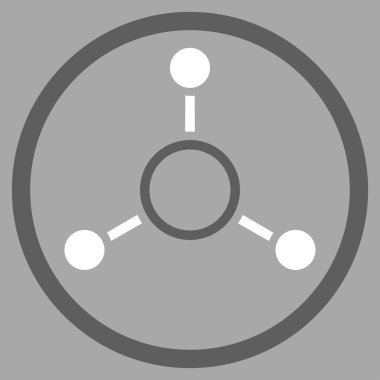 Radyal yapısı yuvarlak simge