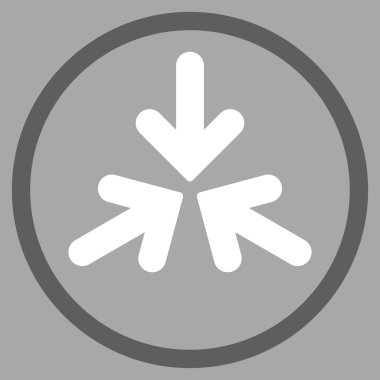 Üçlü Collide okları yuvarlak simge