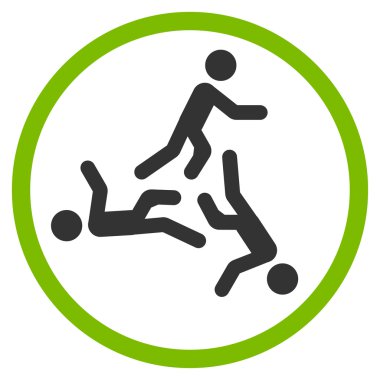 Hareketli erkekler simgesi yuvarlak