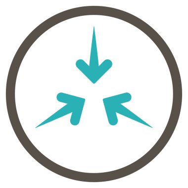 Etkisi okları simge yuvarlak