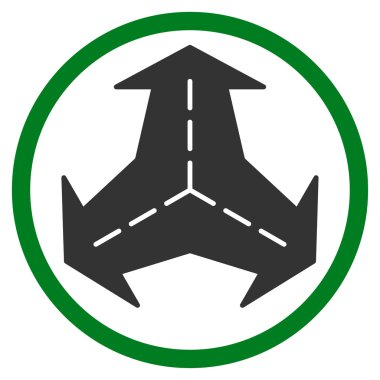 Kavşak yön yuvarlak simge