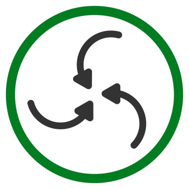 Girdap okları simge yuvarlak