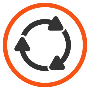 Döndürme Cw yuvarlak simge