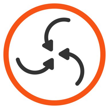 Girdap okları simge yuvarlak