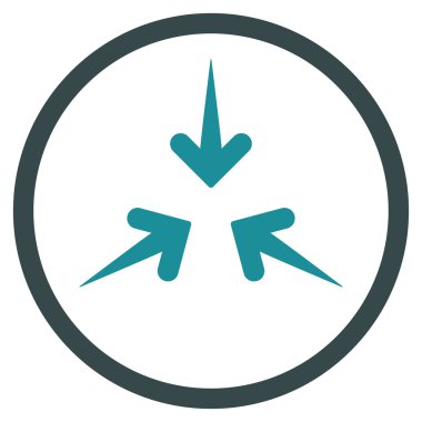 Etkisi okları simge yuvarlak