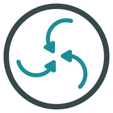 Girdap okları simge yuvarlak