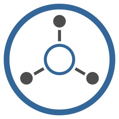 Radyal yapısı yuvarlak simge