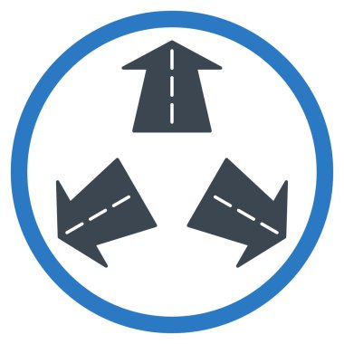 Yol tarifi yuvarlak simge