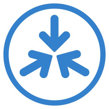 Üçlü Collide okları yuvarlak simge