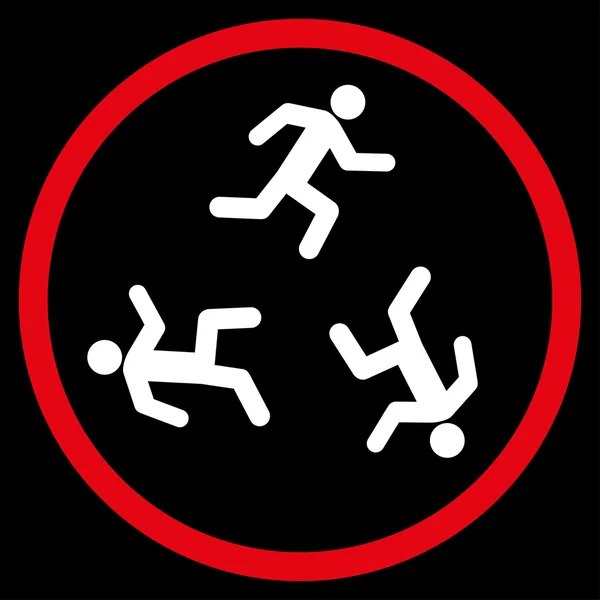 Икона "Бегущие люди" — стоковое фото