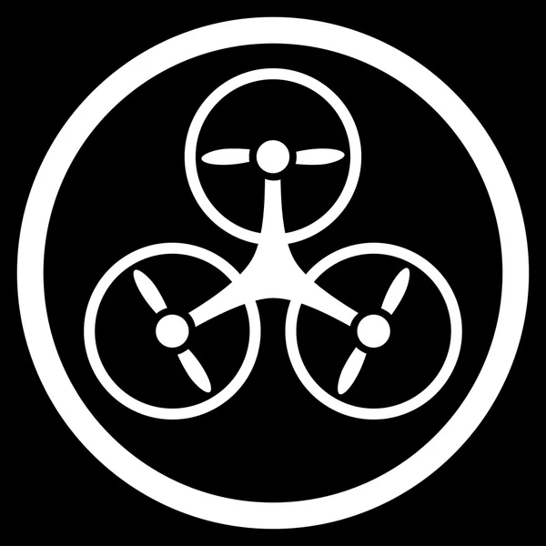 Tricopter rundade ikonen — Stockfoto