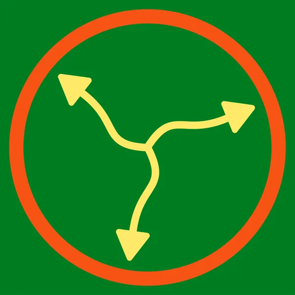 Curva Flechas redondeadas icono — Foto de Stock