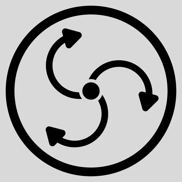 Obrotów wentylatora zaokrąglone ikona — Zdjęcie stockowe