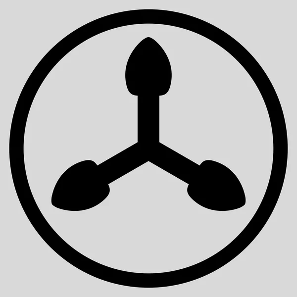 Izometryczne strzałki zaokrąglone ikona — Zdjęcie stockowe