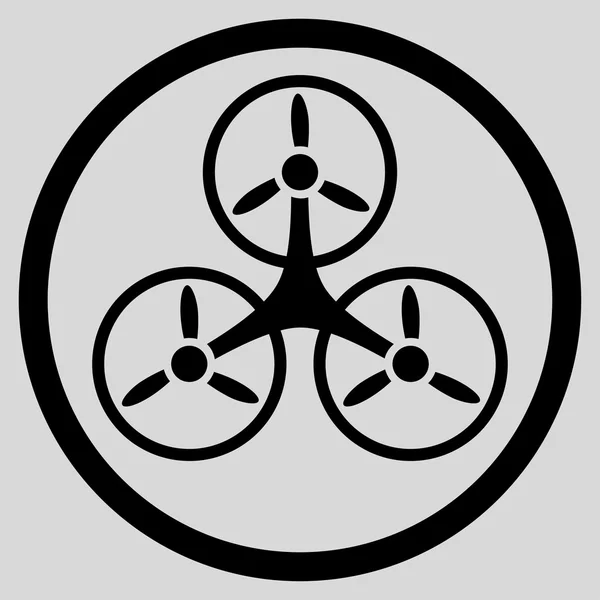 Tricopter rundes Symbol — Stockfoto