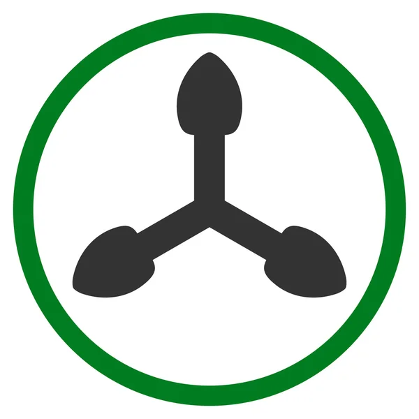Isometric Arrows Rounded Icon — Stock Photo, Image