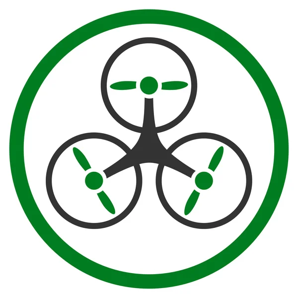 Tricopter Icona arrotondata — Foto Stock