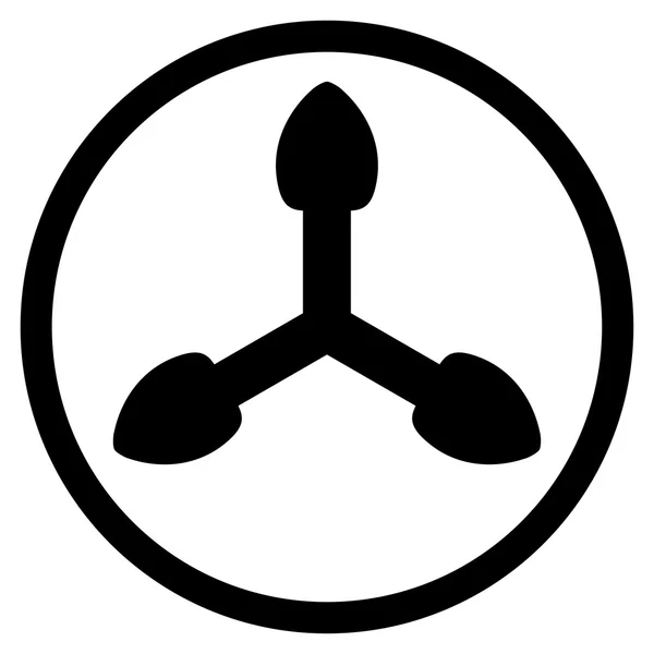 Izometrické šipky zaoblené ikona — Stock fotografie
