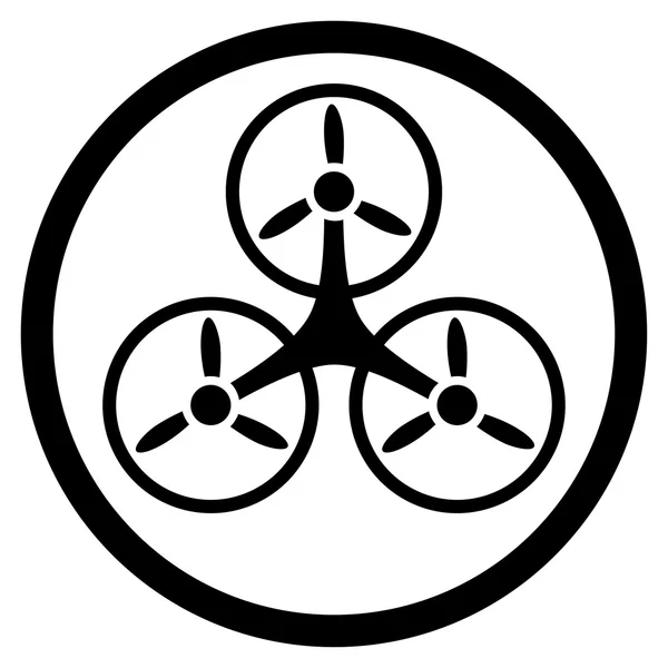 Tricóptero redondeado icono — Foto de Stock